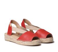 TONI PONS Tala - Espadrillas da donna in pelle con zeppa ed elastici per una vestibilità più larga