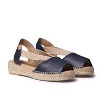 TONI PONS Tala - Espadrillas da donna in pelle con zeppa ed elastici per una vestibilità più larga