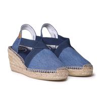 Toni Pons TER, Sandalo Espadrillas con Zeppa Donna, Denim, 36 EU