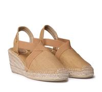 TONI PONS TER - Espadrillas Vegana a zeppa da Donna realizzata in cotone., Miele, 37 EU