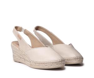 TONI PONS Termale - Espadrillas da Donna in Pelle con zeppa per una calzata più ampia