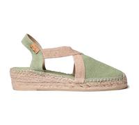 Toni Pons Verdi-V - Espadrillas vegane con Zeppa da Donna realizzate in Tessuto di Cotone.
