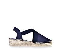 Toni Pons - VERONA - Espadrilles vegane piatte da donna con elastici, Blu, 9