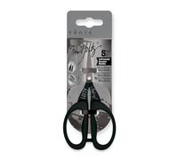 Tonic Studios Tim Holtz Mini Forbici per Mancini da 12,3 cm - Scissors Multiuso Snips in Titanio - per Carta, Tessuto e Altro - Con Protezione Lama - Rivestimento Antiaderente
