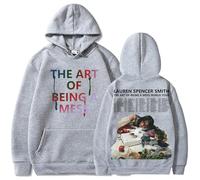 Tonidos Felpa con Cappuccio Lauren Spencer Smith Tour Harajuku Felpa con Maniche Lunghe Stampata Unisex Pullover Casual alla Moda Autunno Hoodie Abbigliamento Cosplay XXS-4XL-Grey||XX_l