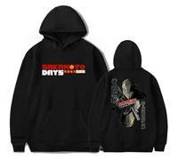 Tonidos Felpa con Cappuccio Sakamoto Days Harajuku Felpa A Maniche Lunghe Stampata Unisex Pullover Oversize alla Moda Casual Hoodie Abbigliamento Cosplay XXS-4XL-Black||l