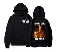 Tonidos Felpa con Cappuccio Unisex Marcus The Worm I Don't Like This Rock Hoodie A Maniche Lunghe con Stampa retrò Uomo Donna Casual Harajuku Felpe Oversize XXS-4XL-Black||l