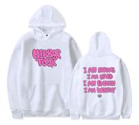 Tonidos Hoodie Lauren Spencer Smith Modello Stampato Felpa Uomo E Donna Hip Hop Manica Lunga Unisex Coppia Oversize Casual Tops XXS-4XL-White||s