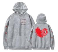 Tonidos Lauren Spencer Smith Felpa con Cappuccio Felpa A Maniche Lunghe con Stampa 2D Casual Unisex Hoodie per Uomo E Donna XXS-4XL-Grey||x_s