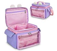 Toniebox - Borsa da viaggio per Toniebox Starter Set & Accessori, organizer per lettore audio con manico, adatta per cuffie, figure e caricabatterie, rosa, Borsa a tracolla per kit tonixbox