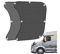 Tonieri per finestre con camion, 1 coppia 26x22 Protezione UV Finestra laterale Sun Shade, tonalità per pieghevole visibile, facile installare accessori semi -camion con una mano di aspirazion