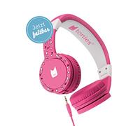 tonies - Cuffie per bambini regolabili e pieghevoli con limitazione del volume, con cavo e archetto imbottito, colore: rosa