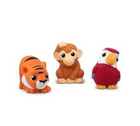 Tonies My First Jungle Set - Scimmia, pappagallo e tigre, giocattolo audio morbido e comprimibile