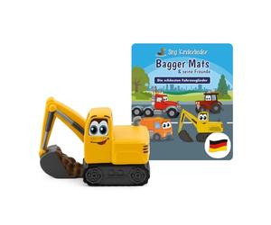 Tonies Personaggio uditivo per Toniebox, Sing Kinderlieder - Escavatore Mats & I Suoi Amici: Le Canzoni più Belle del Veicolo, Canzoni per Bambini dai 3 Anni, Tempo di Gioco Circa 60 Minuti