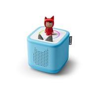 tonies Toniebox 2 Storia Box per bambini, musica e giochi da 1 a 9 anni, Ascolta, Impara, Gioca, Robusto e facile da usare, 1 statuetta Rubino Blu Cielo