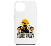 Tonight We Fly Funny Chicken Witches Halloween Humor Custodia per iPhone 13