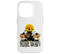 Tonight We Fly Funny Chicken Witches Halloween Humor Custodia per iPhone 14 Pro