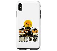Tonight We Fly Funny Chicken Witches Halloween Humor Custodia per iPhone XS Max