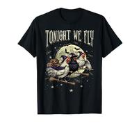 Tonight We Fly Funny Pollo Spooky Season Farm Halloween Maglietta