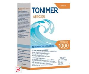 TONIMER AEROSOL 1000MOSM/KG 18 FLACONCINI MONODOSE DA 3 ML