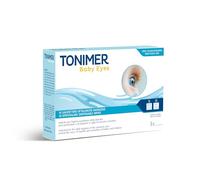 Tonimer - Baby Eyes Salviettine Oftalmiche Monouso - 16 pz - Igiene Delicata Area Perioculare Neonati e Bambini - con Eufrasia Acido Ialuronico Hamamelis e Fiordaliso - Senza Profumo e Alcool