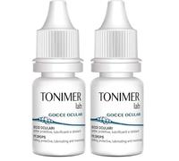 Tonimer Lab Gocce Oculari 10 ml - Lenitive, Protettive e Rinfrescanti - Sollievo da Irritazione e Arrossamento - Con Sodio Ialuronato, Acque distillate e Acqua di Mare (Confezione da 2)