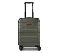 Tonino Lamborghini Milano 4 ruote Trolley cabina S 54 cm espandibile oliva