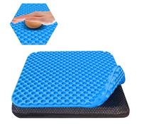 TONINT Grande cuscino in gel per sedersi a lungo con coperture antiscivolo, morbido e traspirante, piaghe da decubito, sedia da ufficio, sedia da scrivania, giochi, auto, cuscini a pressione per