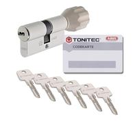 ToniTec Serratura cilindrica TEC440 by ABUS con serratura a cilindro a pomello, misura 40/35 K, con scheda di codice