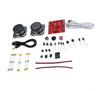 TONIXY 1 kit di altoparlanti fai da te, set di saldatura elettronica stereo trasparente con modulo Mhm18 per apprendimento e hobbisti, plastica 5 V (senza alloggiamento)