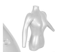 TONIXY 1 pz PVC gonfiabile mezzo corpo manichino per le donne, 71cm torso modello con braccia per camicia Tee Top gioielli sciarpa display, negozio al dettaglio portatile fiera museo