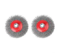 TONIXY 2Pcs 115Mm Twisted Knot Wire Wheel, Crimped Steel Brush For For M14 Angle Grinder, ad alta velocità 8500 giri/min per la rimozione della ruggine del metallo, vernice spogliatura, preparazione