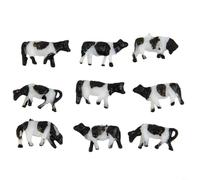 TONIXY 30Pcs Farm mucche Modello Set 1:150 Modello Ferrovia Dipinto Fattoria Animali Modello Scena Scenario Layout Paesaggio Miniatura Paesaggio