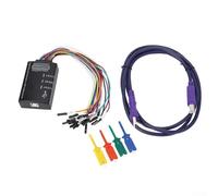 TONIXY Analizzatore logico compatto USB a 16 canali, frequenza di campionamento 100M, analisi multiprotocollo per SPI, UART, CAN, JTAG, 1 filo