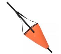TONIXY Calza in PVC arancione con ancora marina per kayak, canoa, barca, pesca, resistente, cinghia rinforzata per controllo della corrente, cinque misure disponibili, design portatile per fiume o