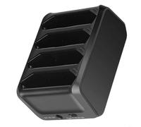 TONIXY Caricabatteria quad-slot per Zebra Symbol TC70 TC72 TC75 TC77 4A dock di ricarica rapida con USB-C e DC 12 V ingresso integrato di stato LED di sicurezza per ufficio magazzino stazione