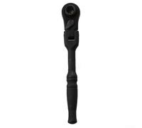 TONIXY Chiave a cricchetto reversibile 2 in 1 con testa flessibile a 180° e attacco da 1/4" per spazi ristretti (nero)