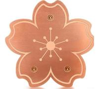 TONIXY Confezione da 1 disco in rame per vasca per uccelli con supporto a tripla punta per purificazione naturale dell'acqua, accessorio da giardino resistente alle intemperie per colibrì e fauna
