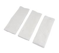 TONIXY Confezione da 3 spugne in ceramica per caminetti a bioetanolo, inserti in lana biofibra ad alta temperatura per bruciatori a gel per la sicurezza, bianco, 30 x 20 x 3 cm (30 x 10 x 1,5 cm)