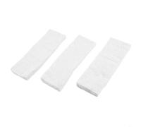 TONIXY Confezione da 3 spugne in ceramica per caminetti a bioetanolo, inserti in lana biofibra ad alta temperatura per bruciatori a gel di sicurezza, bianco, 30 x 20 x 3 cm (30 x 10 x 2,3 cm)