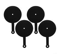 TONIXY Confezione da 4 cuscinetti per allenamento da biliardo, con pellicola di plastica, guida pratica per biliardo americano, strumento di aiuto per l'allenamento dei giocatori, colore nero