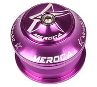 TONIXY Cuffia per bicicletta interna da 44 mm, forcella dritta da 28,6 mm, set di cuscinetti in lega di alluminio CNC, per telai MTB e bici da strada, nero (viola)