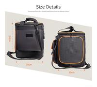 TONIXY Custodia per altoparlante in EVA per JBL per Partybox per Encore di seconda generazione, portatile, nera, 32 x 36 x 9 cm, custodia protettiva per esterni