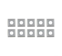 TONIXY Inserti quadrati in carburo diritto 15 × 15 x 2,5 mm R150 Lame quadrate in carburo per la lavorazione del legno Teste pialla tornio strumenti di tornitura 10 pezzi