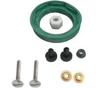 TONIXY Kit di guarnizioni e giunti per serbatoio WC per standard americano, set completo di riparazione con guarnizione, bulloni, chiave per serbatoi di apertura valvola di scarico da 7,6 cm (senza