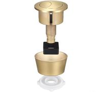 TONIXY Kit di pulsanti per serbatoio WC a doppio scarico, materiale di ricambio in ABS per valvola Fluidmaster PRO550UK Skylo SKY005, adatto per foro da 20 mm e 40 mm, nero, oro, oro rosa, cromato