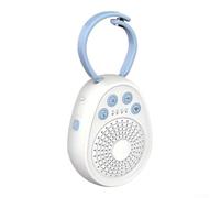 TONIXY Macchina bianca di rumore del bambino con 20 suoni lenitivi per il sonno rapido, Usb portatile per il mini dispositivo per i neonati ed i neonati, materiale dell'ABS, colore bianco, dimensione