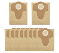 TONIXY Sacchetti di carta per la raccolta della polvere da 20 l, compatibili con Einhell per TC-VC 1825, 1815S, per aspirapolvere a secco e umido, confezione da 5 (10 pezzi)