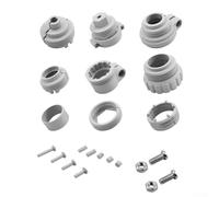 TONIXY Set di 9 adattatori per valvole TRV per controllo della temperatura del radiatore - Connettore compatibile M30*1,5 per valvole termostatiche RA/RAV/RAVL e Caleffi Smart