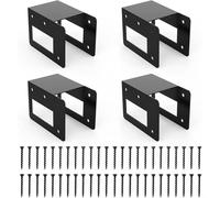 TONIXY Set di supporti per legna da ardere impilabili per legna da ardere, kit di staffe per giardino o uso domestico, finitura rivestita nera